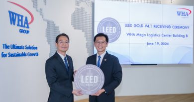 WHA ร่วมกับเอสซีจี ยกระดับมาตรฐานคลังและศูนย์กระจายสินค้าอาคารแรกในเครือ WHA Group ด้วยมาตรฐานอาคารเขียว LEED เวอร์ชั่นล่าสุดในระดับ Gold