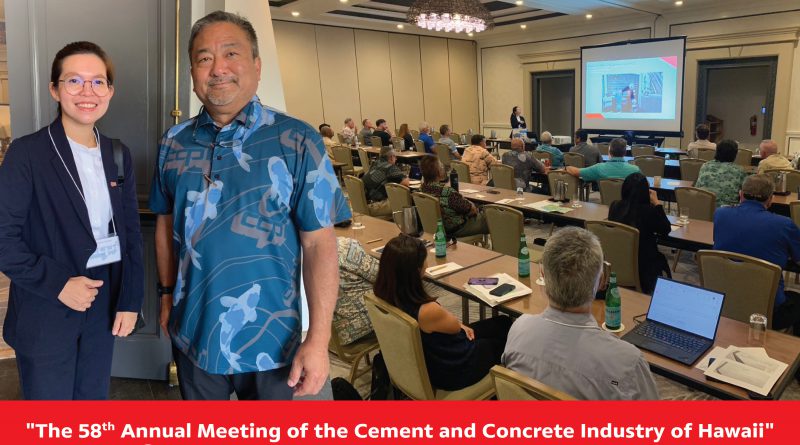 เอสซีจี ซีเมนต์แอนด์กรีนโซลูชันส์ บรรยายงานประชุม The 58thAnnual Meeting of the Cement and Concrete Industry of Hawaii