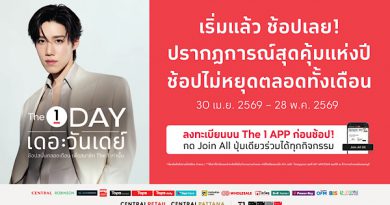 เริ่มแล้ววันนี้! The 1 Day 2026 ปรากฏการณ์สุดคุ้มแห่งปี ช้อปไม่หยุดตลอดทั้งเดือน รับคูปองแทนเงินสดสูงสุด 600 บาท ไม่มีขั้นต่ำ พร้อมสินค้าราคาสมาชิก ลงทะเบียนก่อนช้อป กด Join All ปุ่มเดียวร่วมได้ทุกกิจกรรมบน The 1 APP