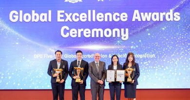 DPU สร้างชื่อเสียงให้ประเทศไทย! คว้า 3 รางวัลเกียรติยศจาก IEAC เป็นมหาวิทยาลัยแรก  พร้อมกวาดประเมิน 5 ดาวเต็มทุกหมวด ชูสถิติเด็กจบใหม่ได้งานทำทันที 95%