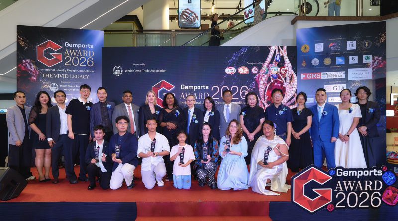 ประกาศความสำเร็จ "Gemports Award 2026 – The Vivid Legacy" เวทีออกแบบเครื่องประดับระดับนานาชาติ พร้อมเปิดตัว World Gems Trade Association (WGT) ขับเคลื่อนอุตสาหกรรมอัญมณีโลก