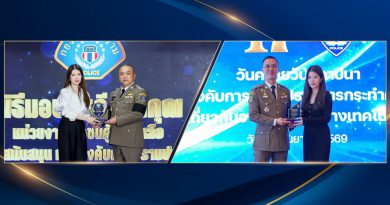 แฟลช เอ็กซ์เพรส ยืน 1 พันธมิตรความมั่นคง คว้า 2 โล่เกียรติคุณ กองปราบ / บก.ปอท.ตอกย้ำความร่วมมือภาครัฐในการสนับสนุนการปฏิบัติภารกิจตลอดปี 2568