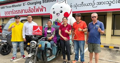 ตลาดสี่มุมเมือง จับมือ SATSEV หนุนพ่อค้า-แม่ค้าใช้รถสามล้อบรรทุกไฟฟ้าเดินหน้า Low Carbon Transportation ปักหมุดตลาดค้าส่งสีเขียว ลดต้นทุนพลังงานกว่า 6 เท่า