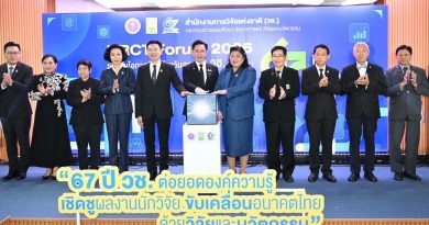 “ยศชนัน” ร่วมยินดี วช. ครบรอบ 67 ปี เปิดเวที NRCT Forum 2026 ผนึกพลังวิจัยและนวัตกรรมไทย สร้างความมั่นคงทางเทคโนโลยี ขับเคลื่อนประเทศสู่อนาคตอย่างยั่งยืน